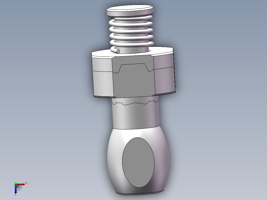 Q442-芯轴套数控加工工艺及编程设计俯视图
