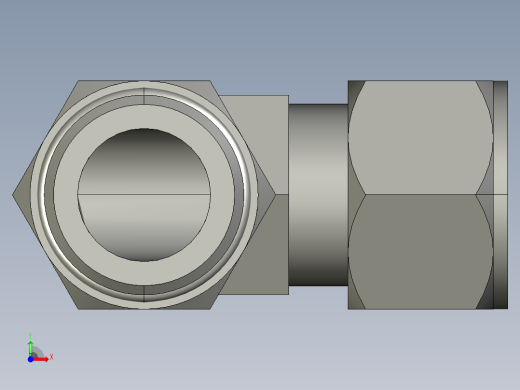 卡套式工业通用硬管接头16_c5bu-s前视缩略图