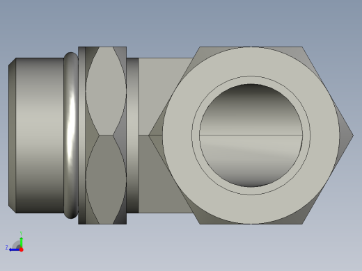 卡套式工业通用硬管接头16_c5bu-s右视缩略图