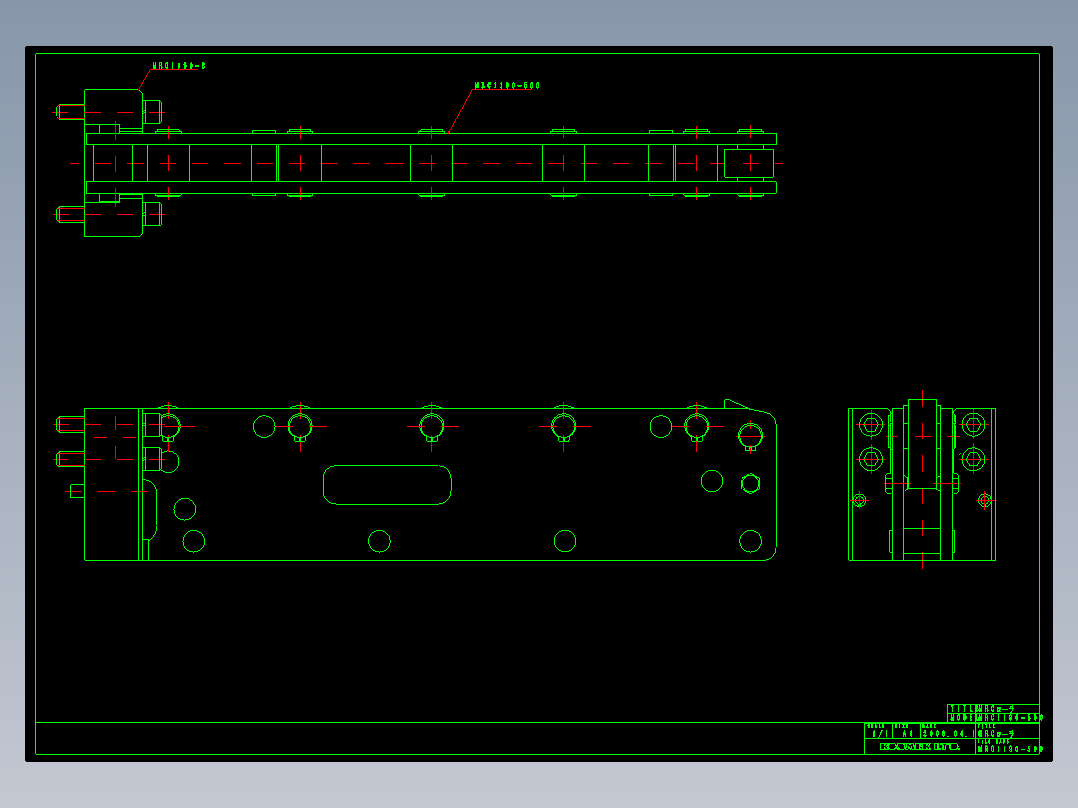 KOSMEKMRC1190-500多系列多零件图纸模型