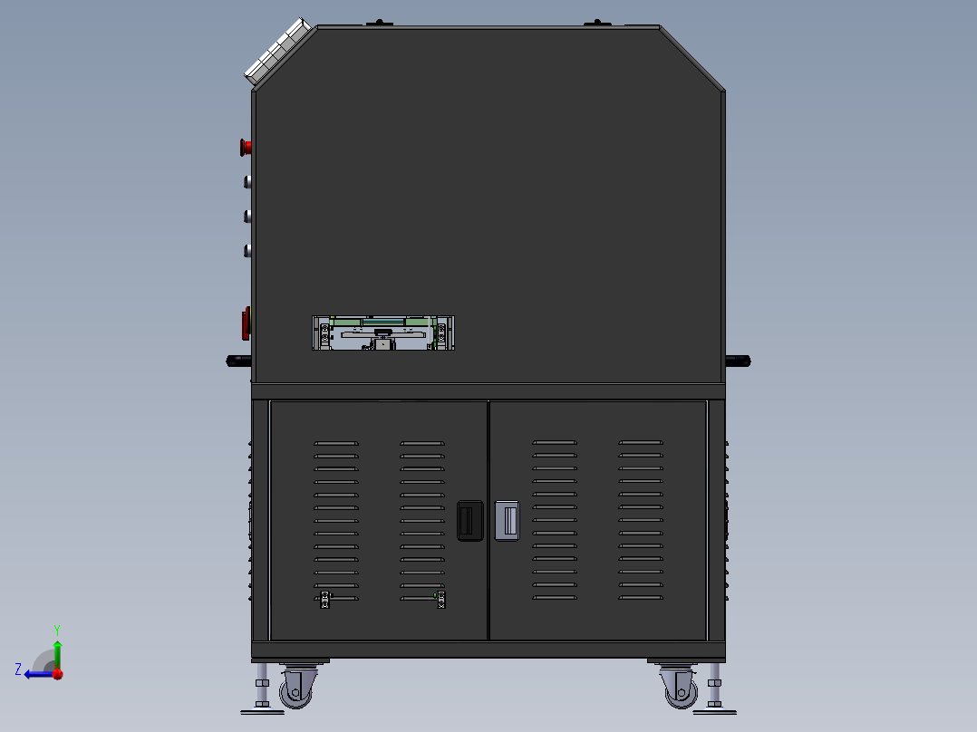 长条插件机右视图