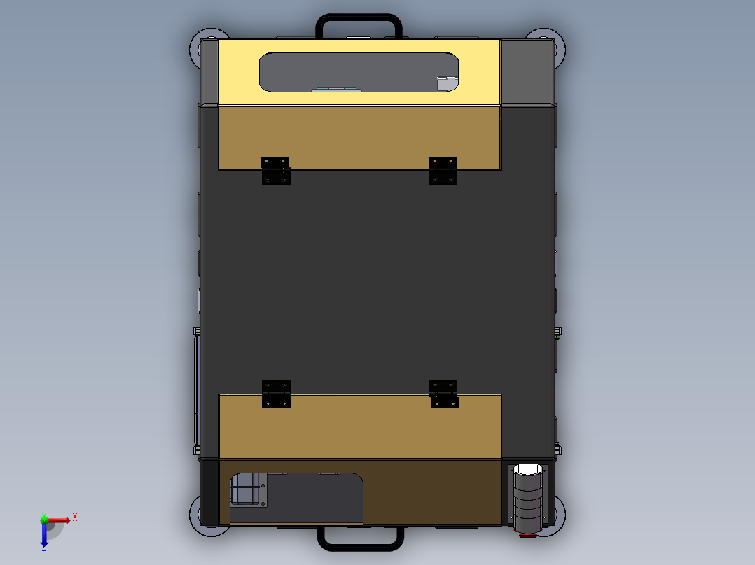 长条插件机俯视图