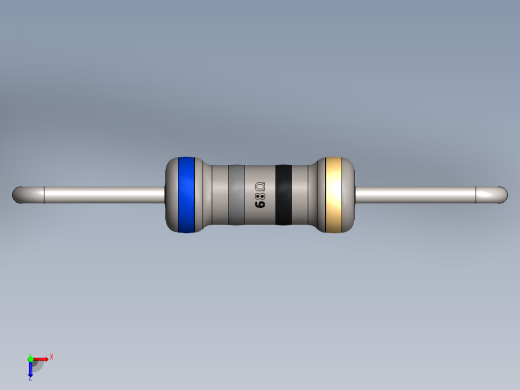 电容器 二极管 电阻器-Resistor 68 Ohm俯视缩略图