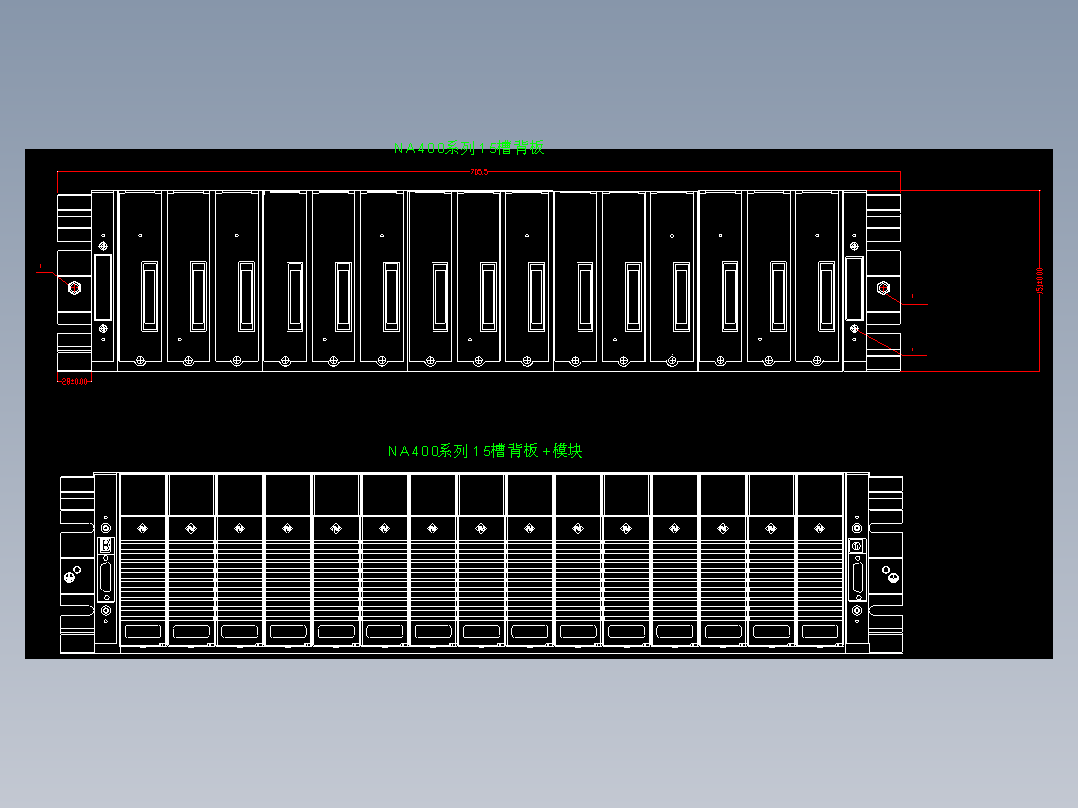 NA400单个模块端子图V1.01,2022-4-14,CAD2007
