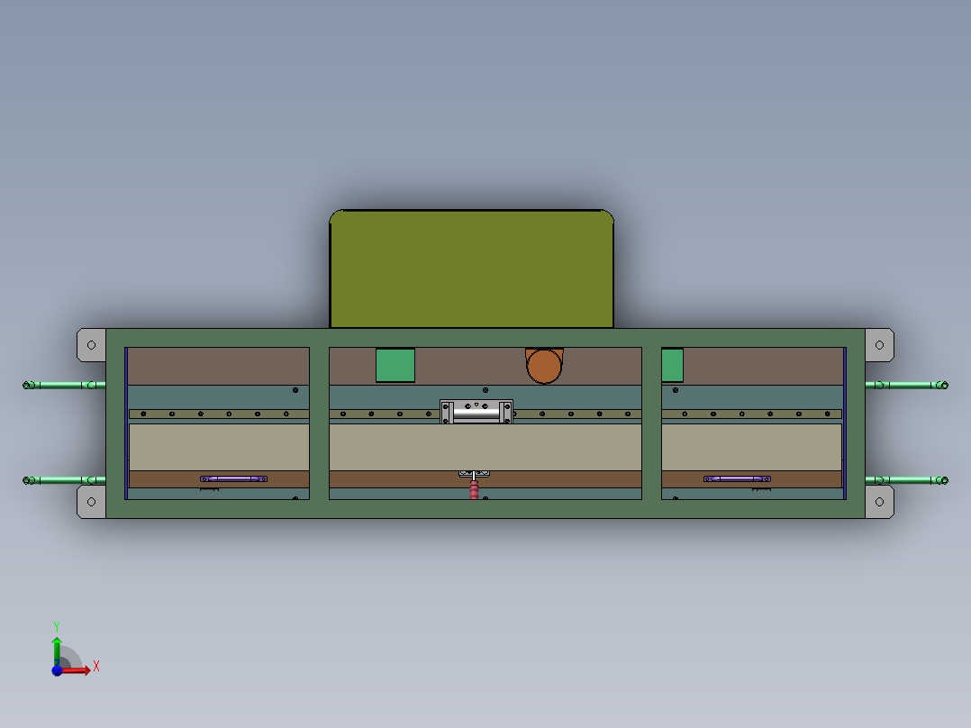 贴双面胶治具（sw16可编辑+cad）前视图