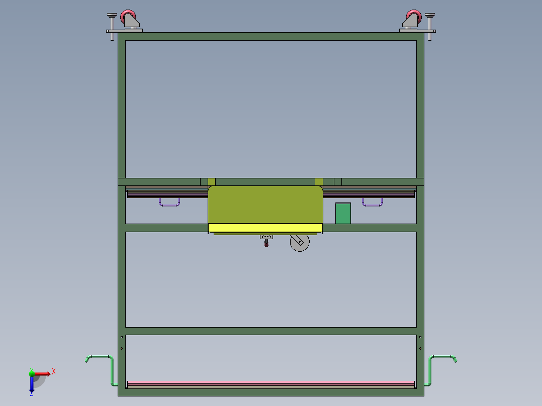 贴双面胶治具（sw16可编辑+cad）俯视图