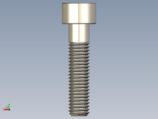 Screw_DIN_912_M8x35_A2.STEP公制内六角螺钉后视缩略图