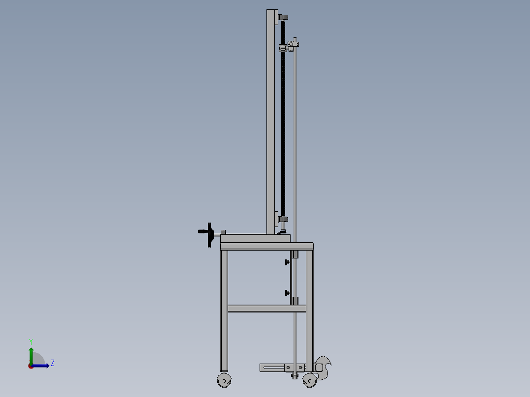 松土机模型左视图