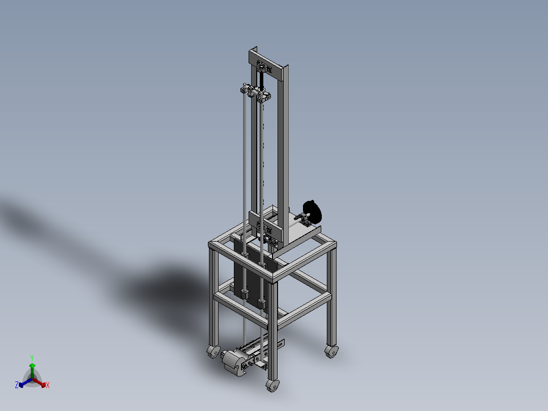 松土机模型正等轴测图