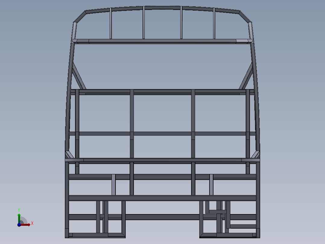 客车、公交车(23)前视图