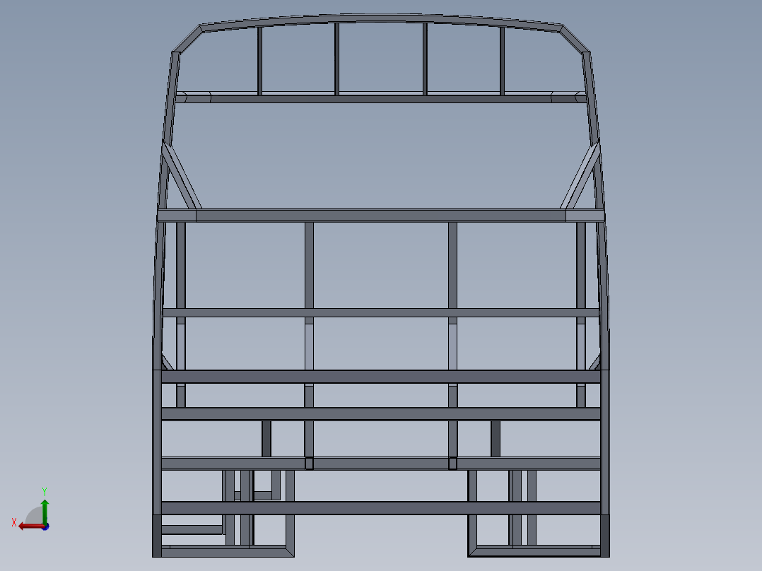 客车、公交车(23)后视图