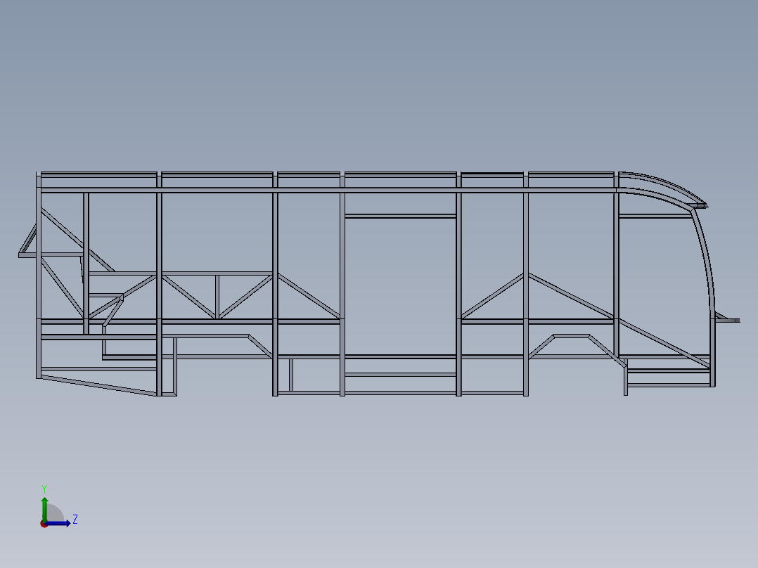 客车、公交车(23)左视图