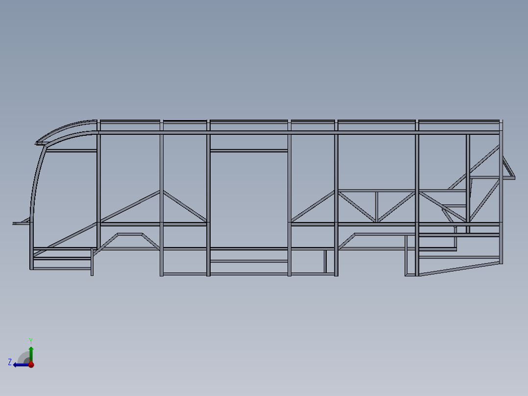 客车、公交车(23)右视图