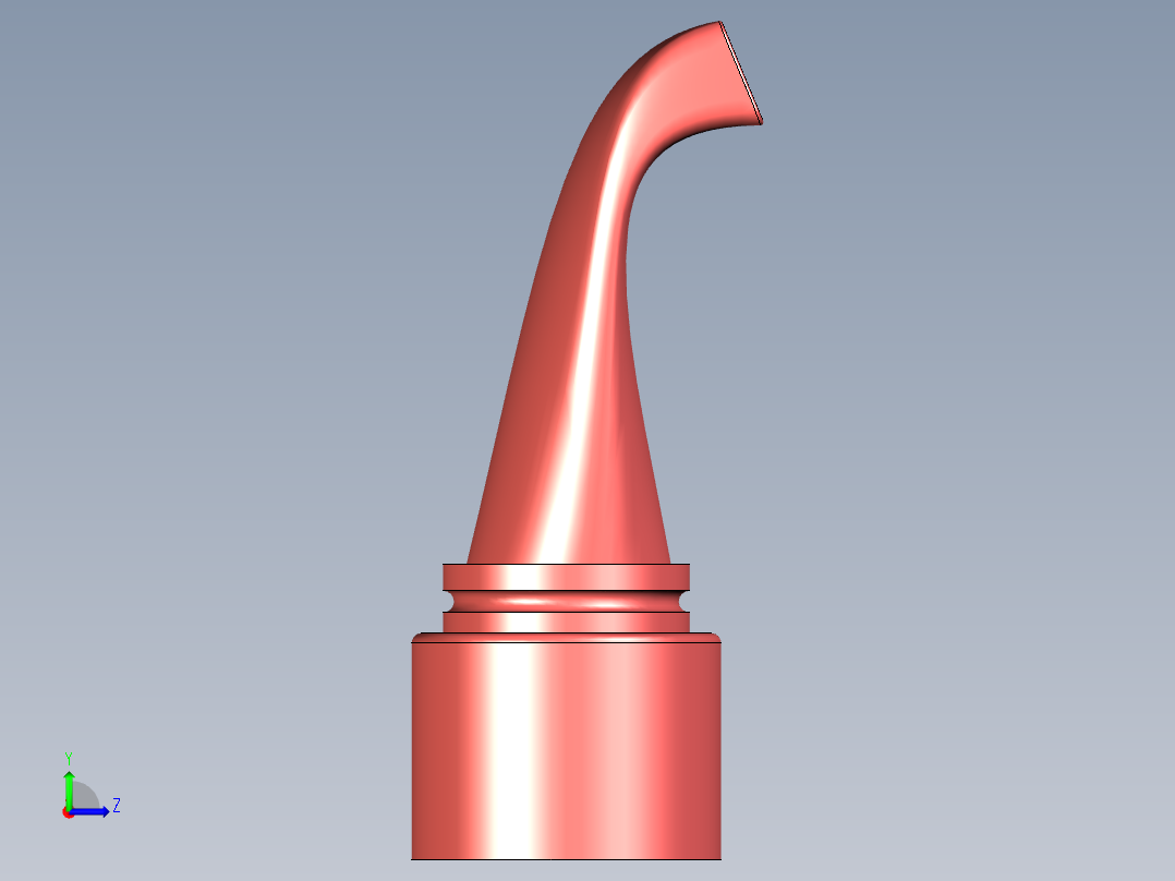 B3004334-英特克斯泳池吸尘器喷嘴，三通盖，喷嘴与软管适配器左视图