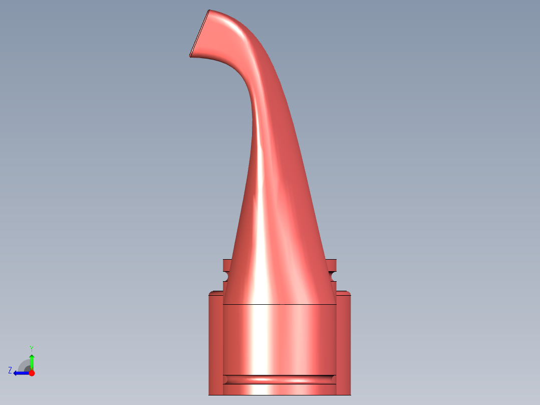 B3004334-英特克斯泳池吸尘器喷嘴，三通盖，喷嘴与软管适配器右视图