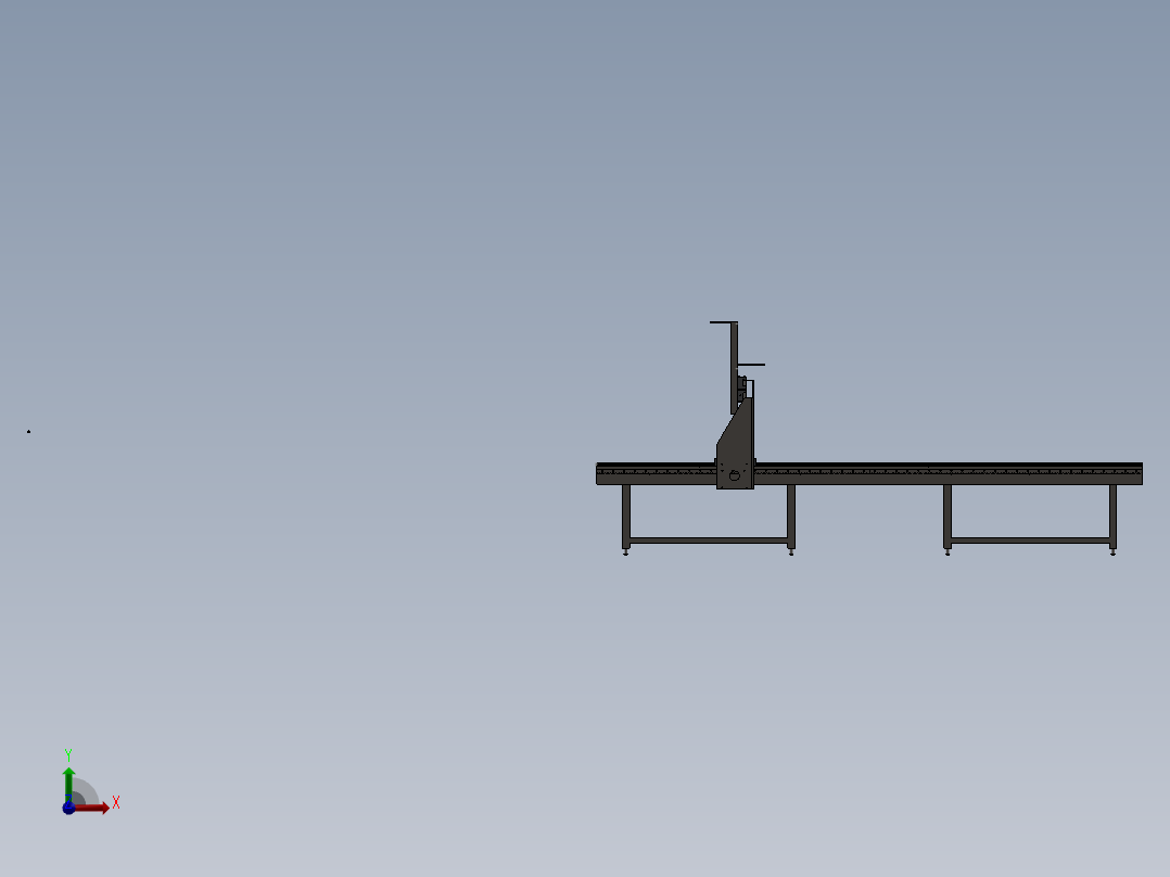 CNC 机器组件 - 定制设计前视图
