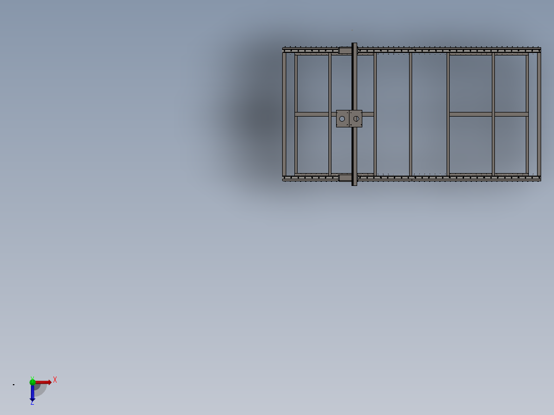 CNC 机器组件 - 定制设计俯视图