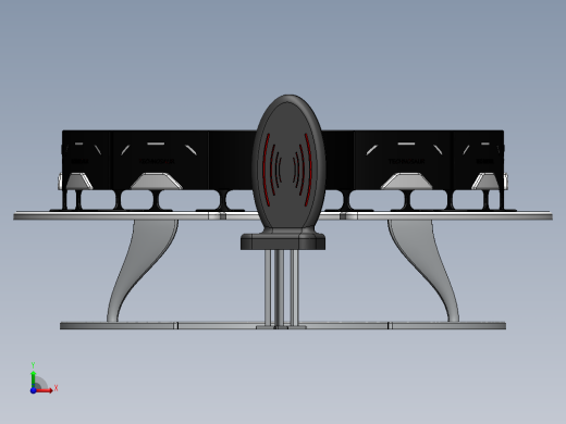 监控桌monitor-round-setup-1831-模型格式为 stp stl igs前视缩略图