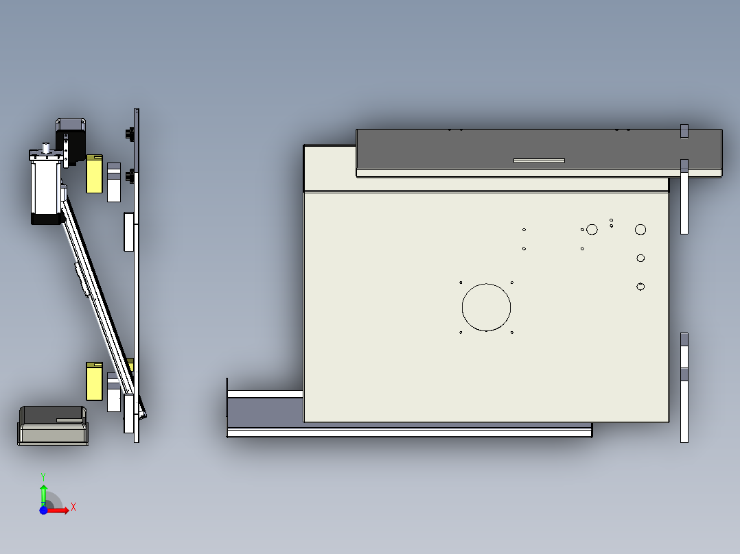 自动注胶机前视图