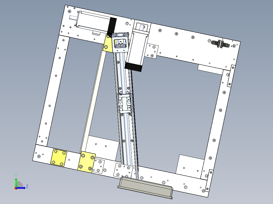 自动注胶机左视图