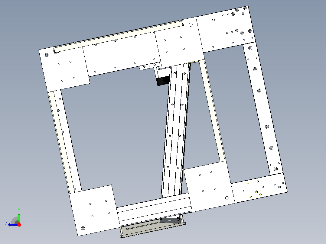 自动注胶机右视图