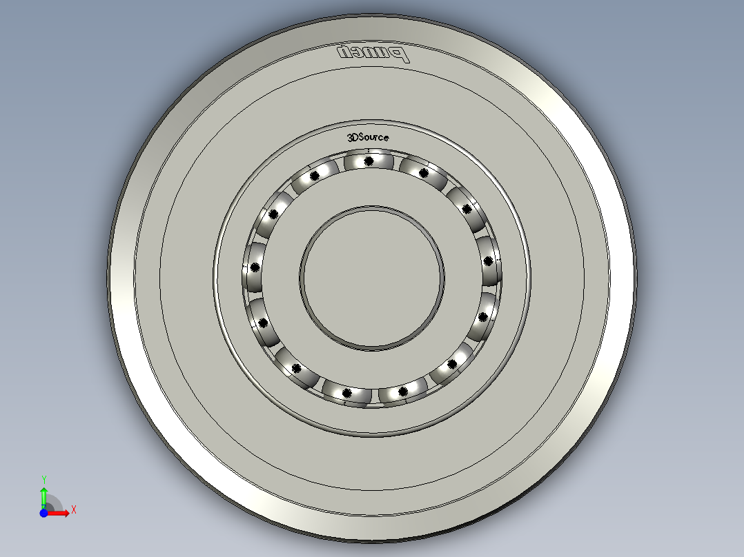 牵引从动轮11前视图