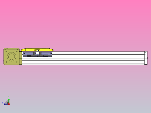 内嵌式同步带 GTA5-57闭环步进[GTA5-L48-300-BR-57-C2-N]丝杆滑台模组右视缩略图