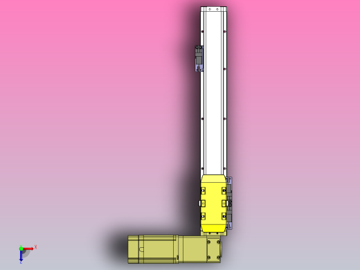 内嵌式同步带 GTA5-57闭环步进[GTA5-L48-300-BR-57-C2-N]丝杆滑台模组俯视缩略图