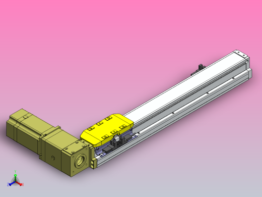 内嵌式同步带 GTA5-57闭环步进[GTA5-L48-300-BR-57-C2-N]丝杆滑台模组正等轴测缩略图