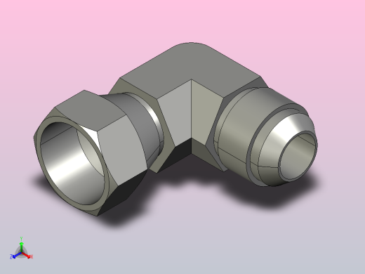 10 c6x s硬管接头正等轴测缩略图
