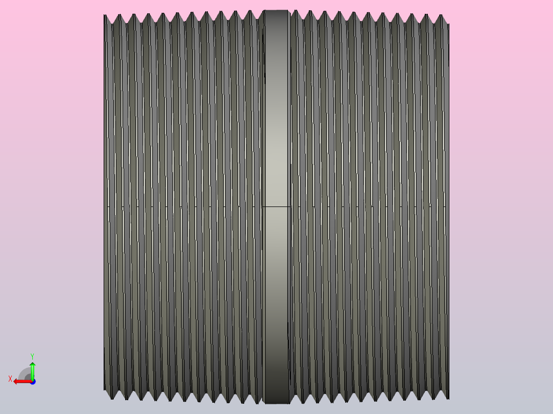 2英寸黄铜封闭螺纹接头后视图