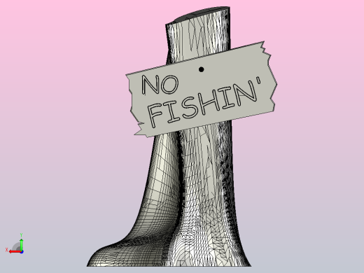 海洋生物鱼类NO FISHIN ORNAMENT-ADAM后视缩略图