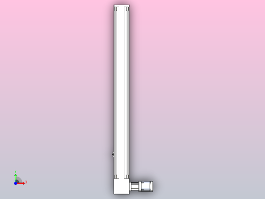 伺服电机集成皮带传动直线执行器TPA-OCB-140-256-L950-DL-J90-N3前视缩略图