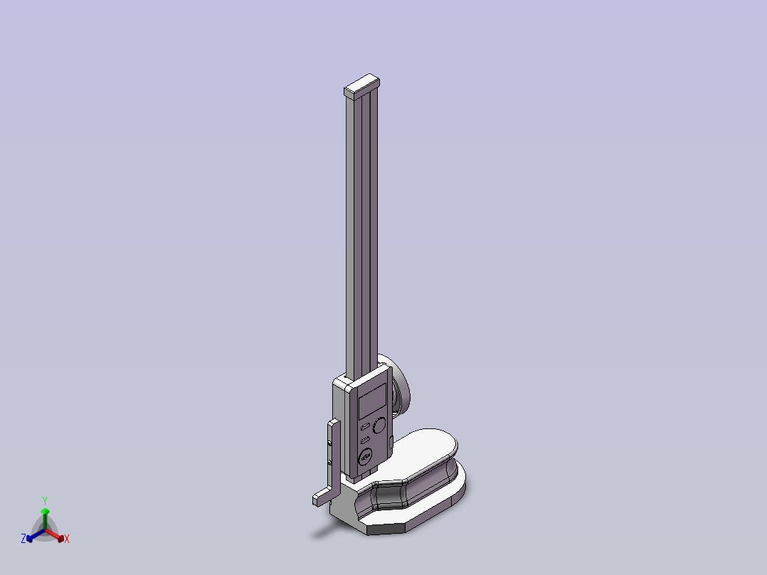 Layout height Gauge布局高度规正等轴测图
