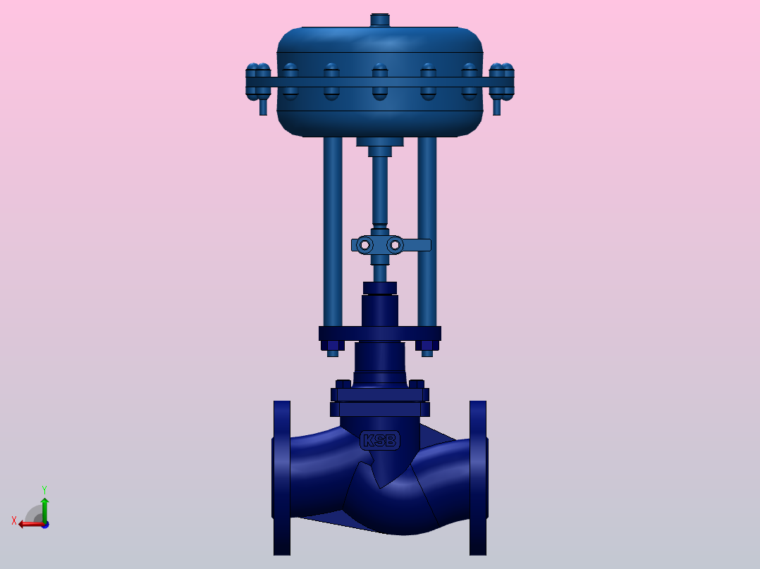 DN50调节阀后视图