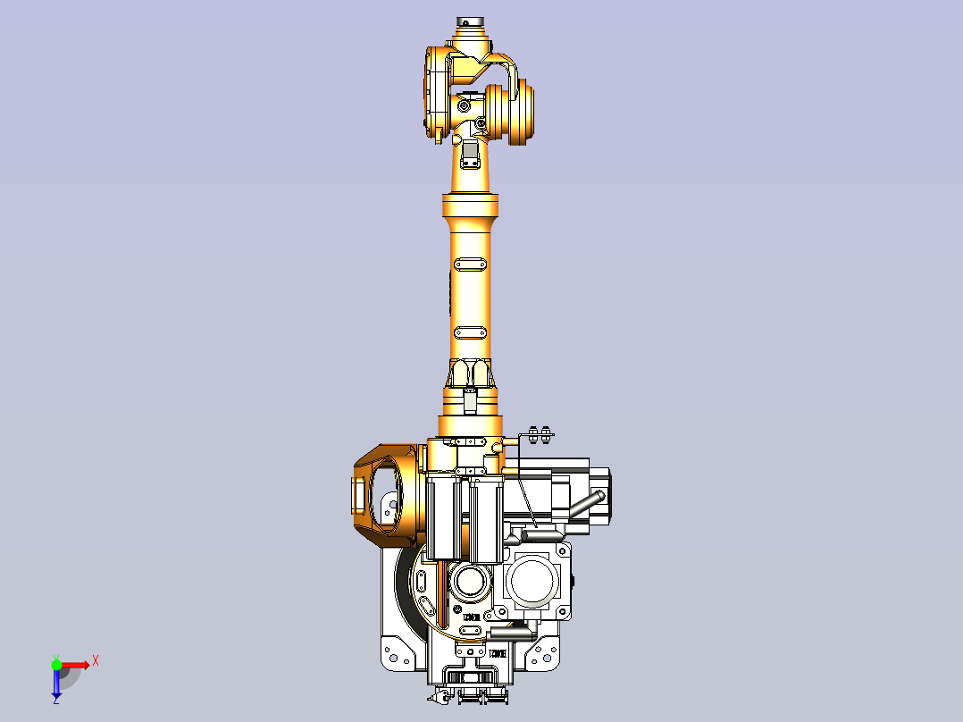 埃斯顿-ER30机器人3D模型俯视图
