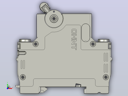 NBH-63 4P小型断路器三维模型202010前视缩略图