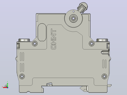 NBH-63 4P小型断路器三维模型202010后视缩略图