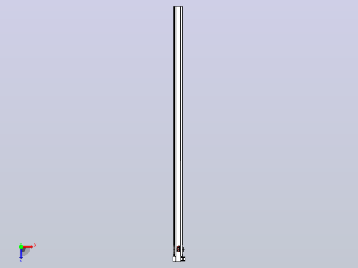 皮带直线轴半封闭可选导轨TPA-HNB-120D-110-L3050-LP-C-P40-N3俯视缩略图