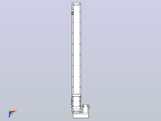 滚珠丝杠直线轴内置导轨TPA-GCR-80-1610C-L800-ML-M20-N3俯视缩略图