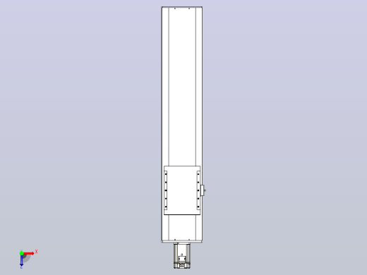 滚珠丝杠直线轴带导轨全封闭TPA-HCR-202D-2510C-L750-M-C-P75-N3俯视缩略图