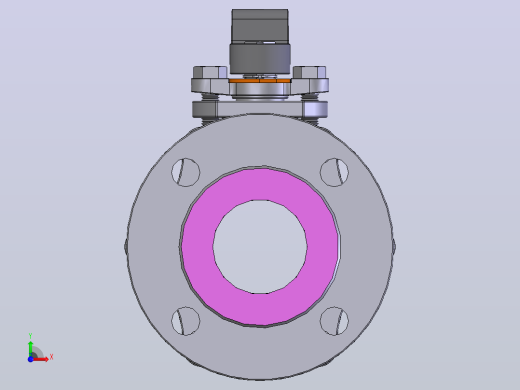 手动球阀User Library-MD52C150DN65-2前视缩略图