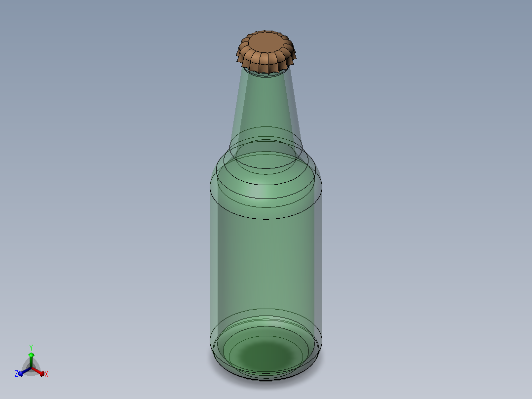 酒瓶主视图