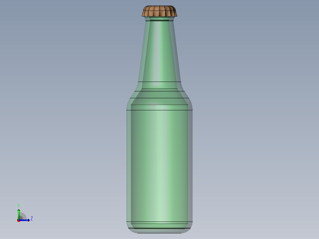 酒瓶左视图