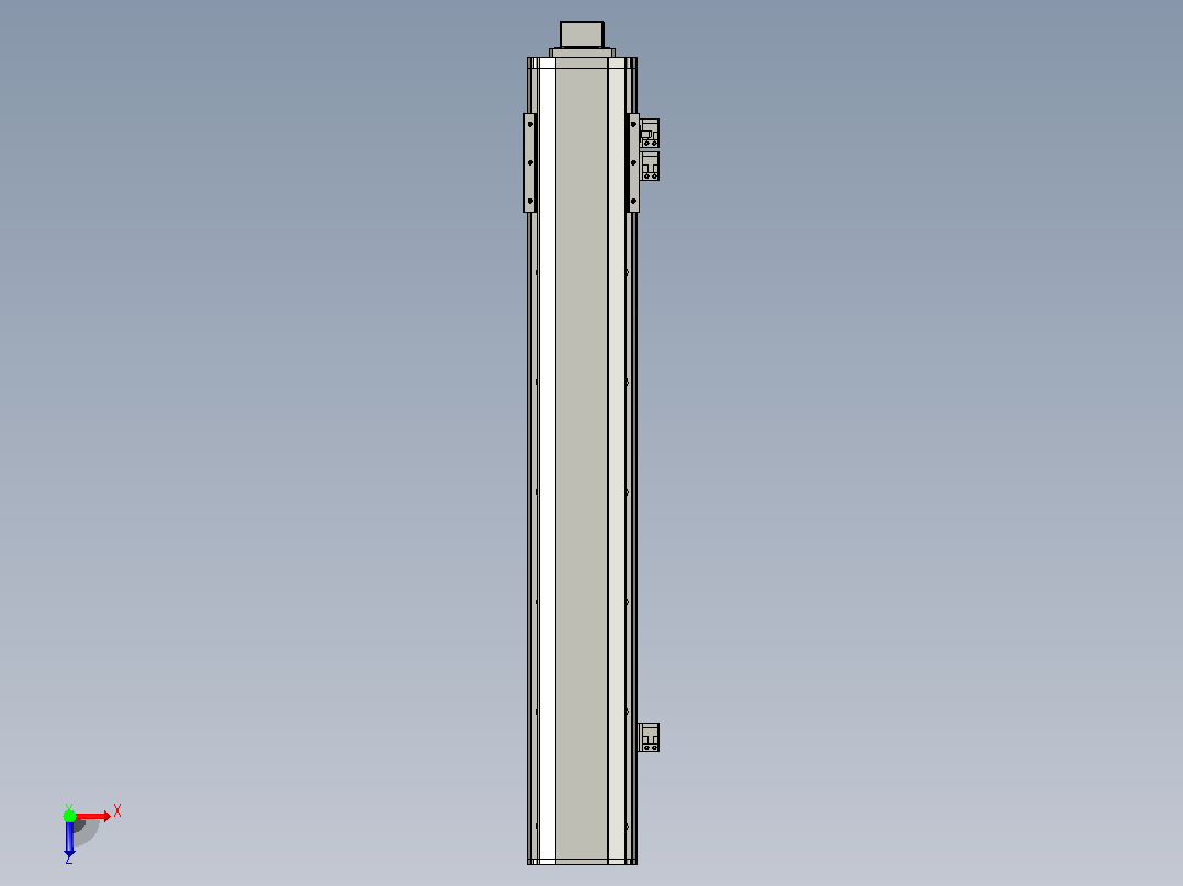 MT100BS半封闭丝杆滑台[MT100BS.L#.550.BM.P20.C3]俯视图