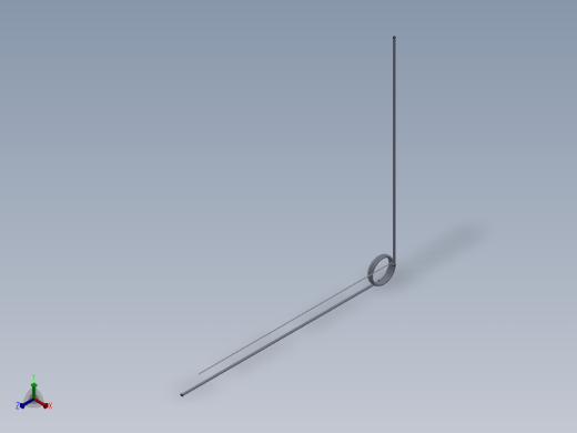 90度圆柱形扭转弹簧SCT90R-6-2-0.6