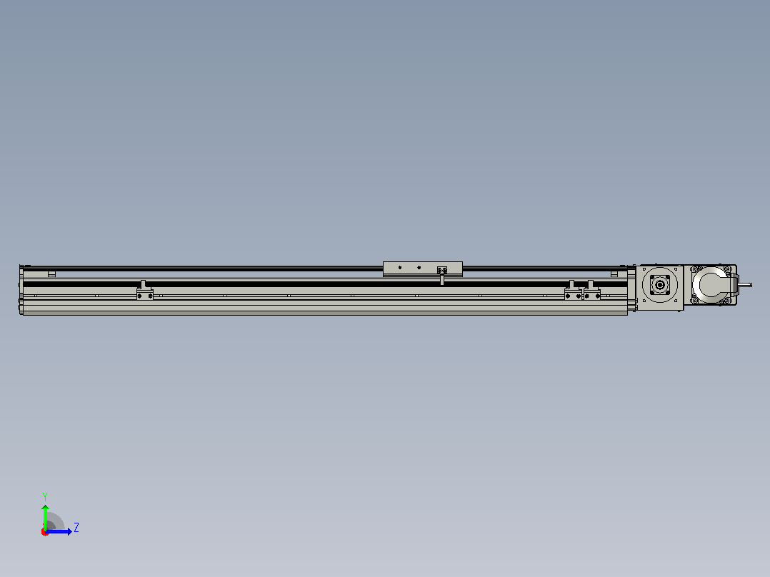MT120BT半封闭皮带滑台[MT120BT.L100.700.R.P40.C3]左视图