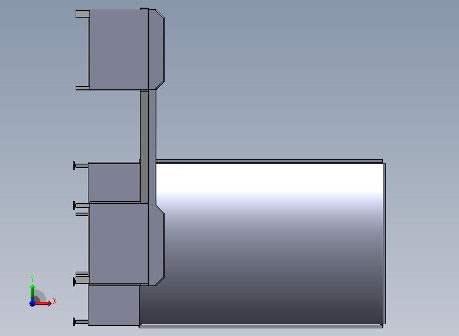 巧克力生产流水线前视图