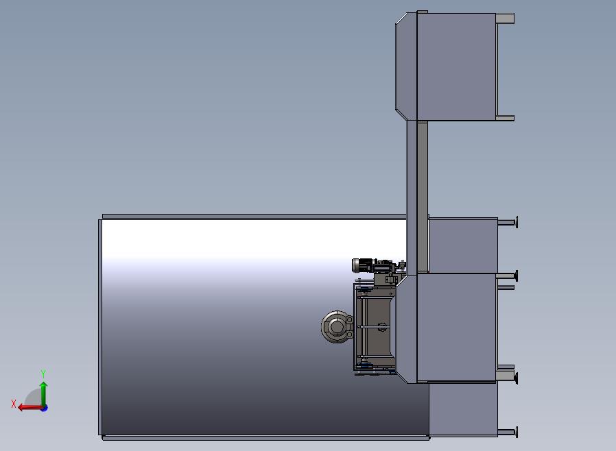 巧克力生产流水线后视图