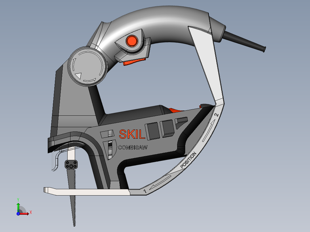 电动锯电锯SW2017前视图